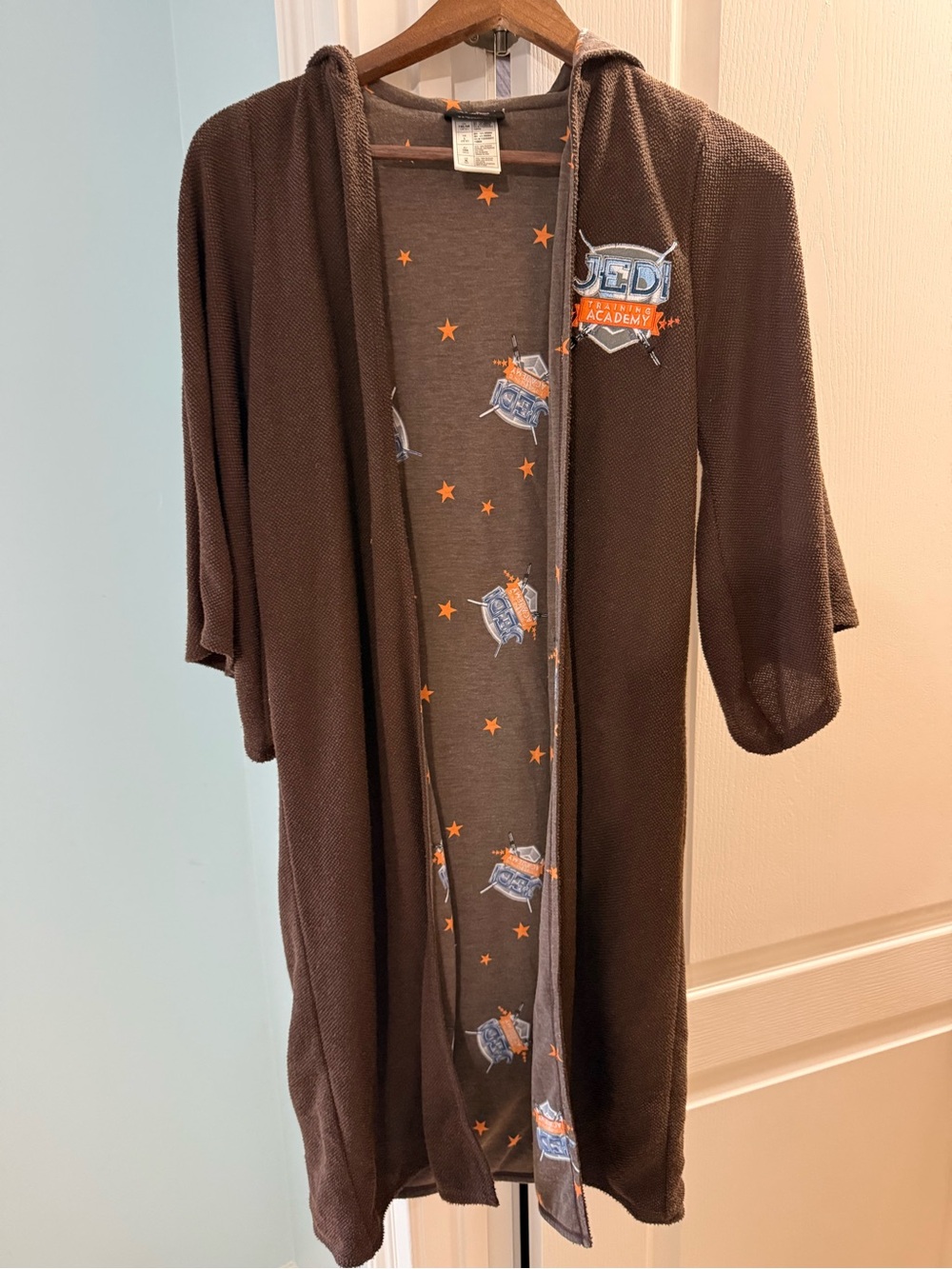 Disney Brown Star Print Hooded Top